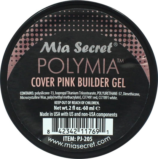 Mia Secret - 2oz POLYMIA Nail Gel Builder - Nails Extension Gel UV Led - Builder gel for Begginers & Professionals (Cover Pink)