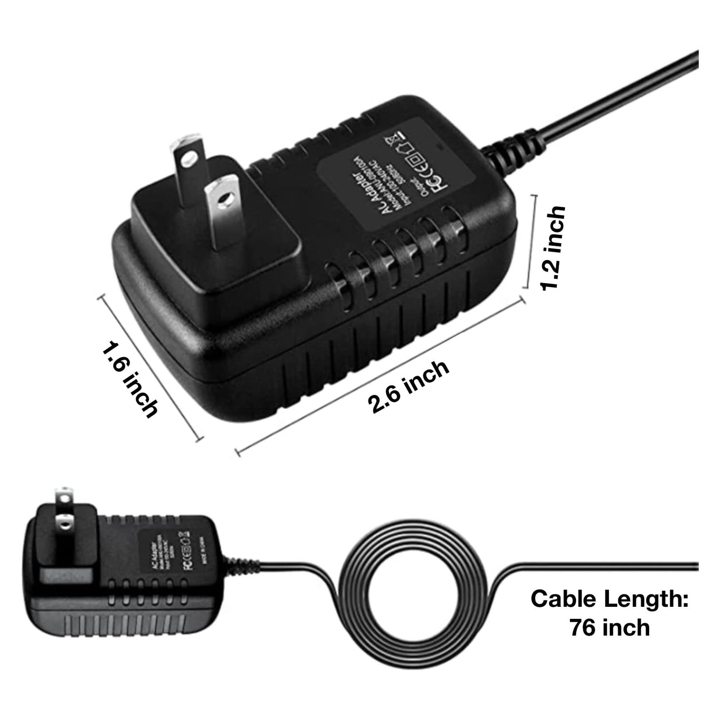 Onerbl AC Adapter for Conair True Glow SFB PK, SFBBCR (NOT fit Other Models) Sonic Facial Brush DC Power Supply Charger Cord Cable, Compatible Beauty and Personal Care onerbl