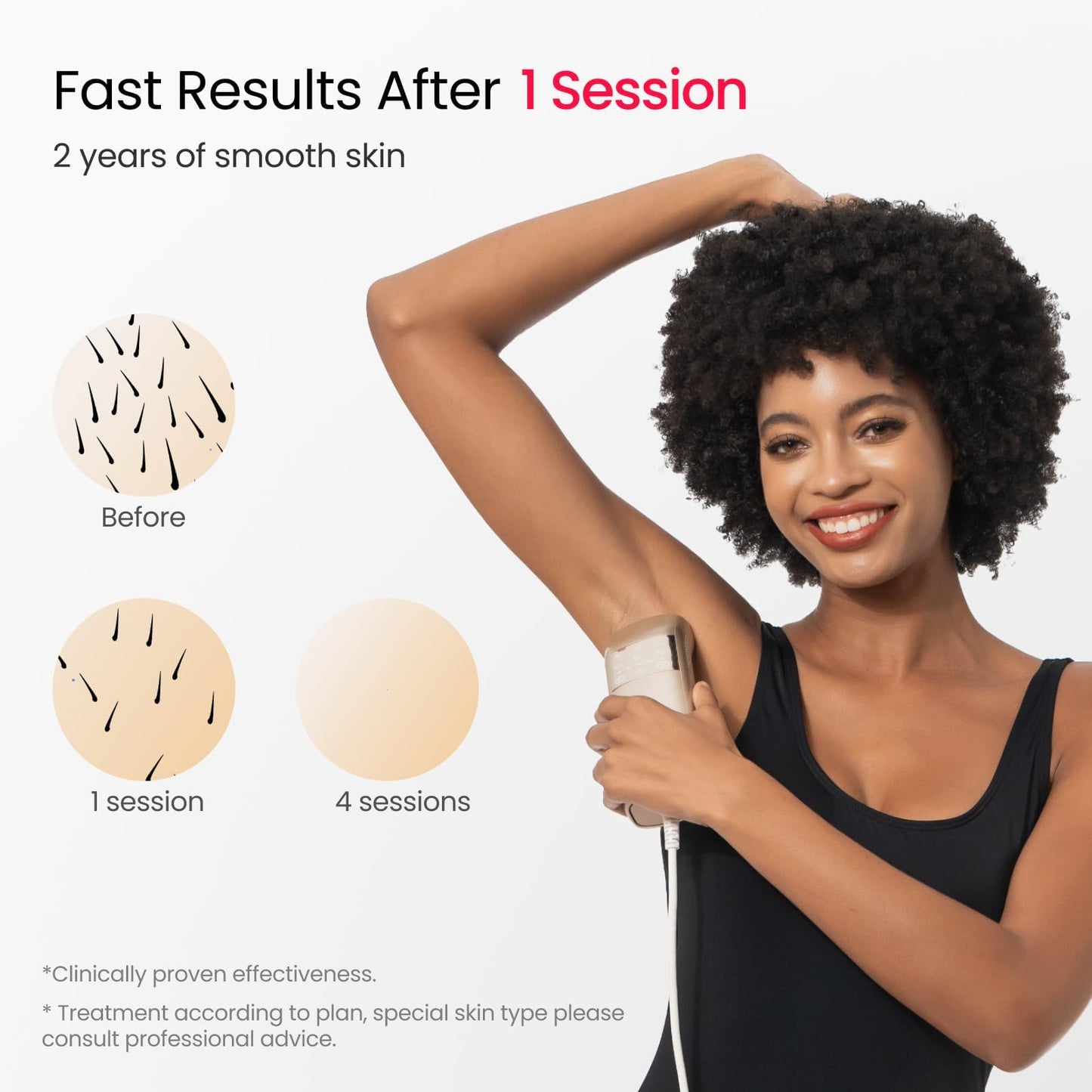 IPL Laser Hair Removal with 35°F Ice-Cooling, 27J Quad-Pulse Hair Removal Device for Ingrown & Coarse Hair, Dual Lights 100W, Painless Hair Removal Beauty and Personal Care ECOFUN