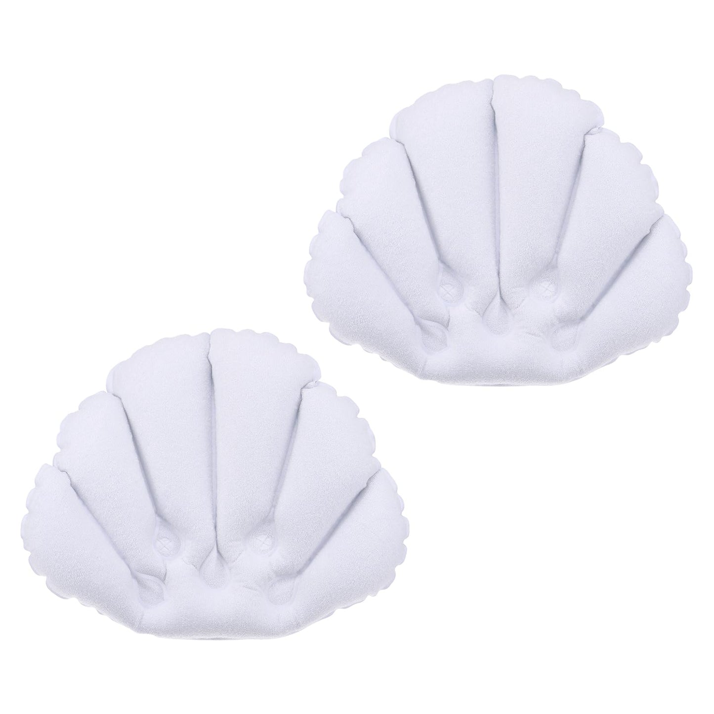 M METERXITY 2 Pack Inflatable Bath Pillow - Ultralight Inflatable Compressible Pillow with Suction Cups, Neck Support, Apply to Bathtub (White) Beauty and Personal Care M METERXITY