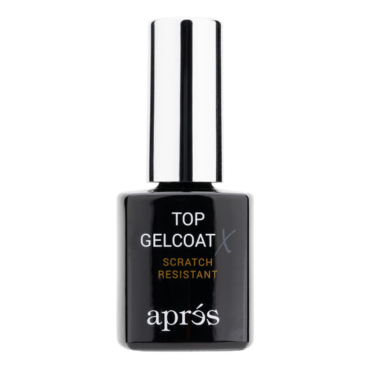 APRÉS Top Gelcoat X - 15ml - Scratch Resistant Gel Nail Polish Soak Off Top Coat Glossy Finish