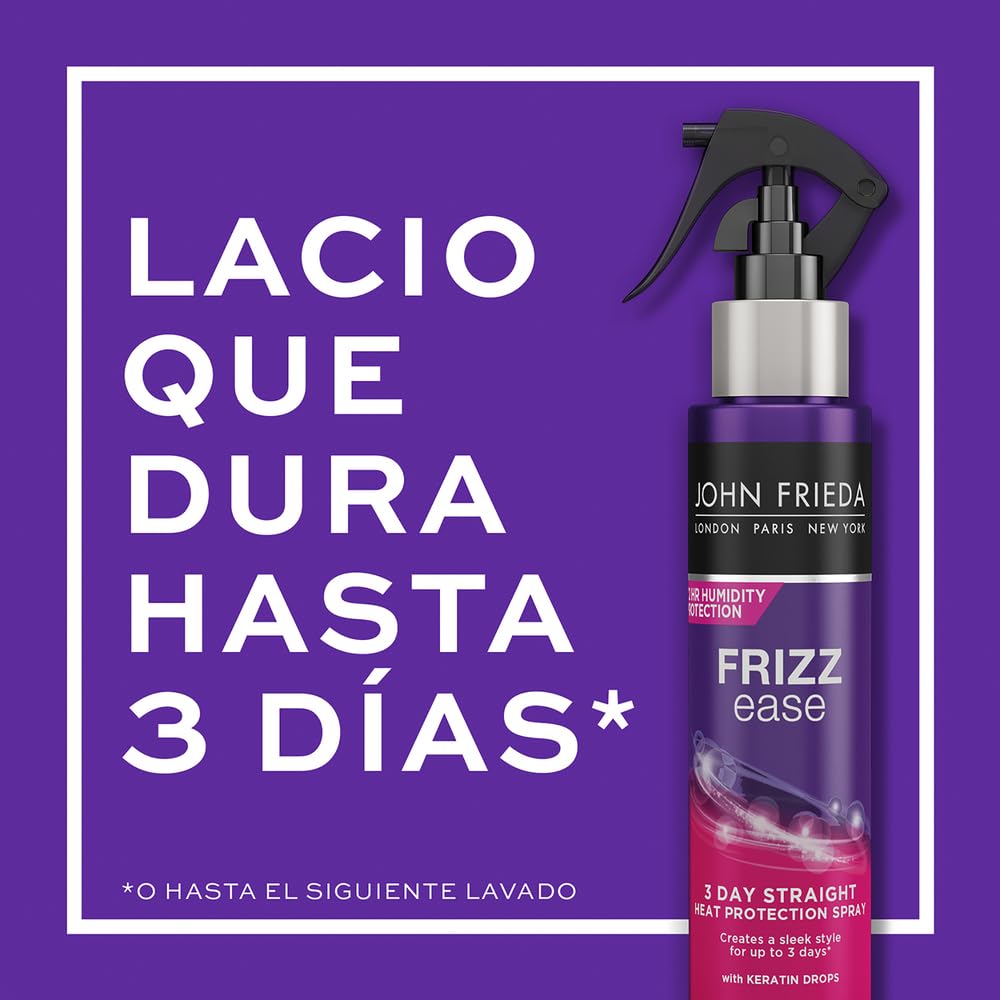 John Frieda Frizz Ease 3-day Flat Iron Spray, 3.5 Ounce Heat-activated Straightening Spray, to Block Out Frizz, with Keratin Protein Beauty & Personal Care John Frieda