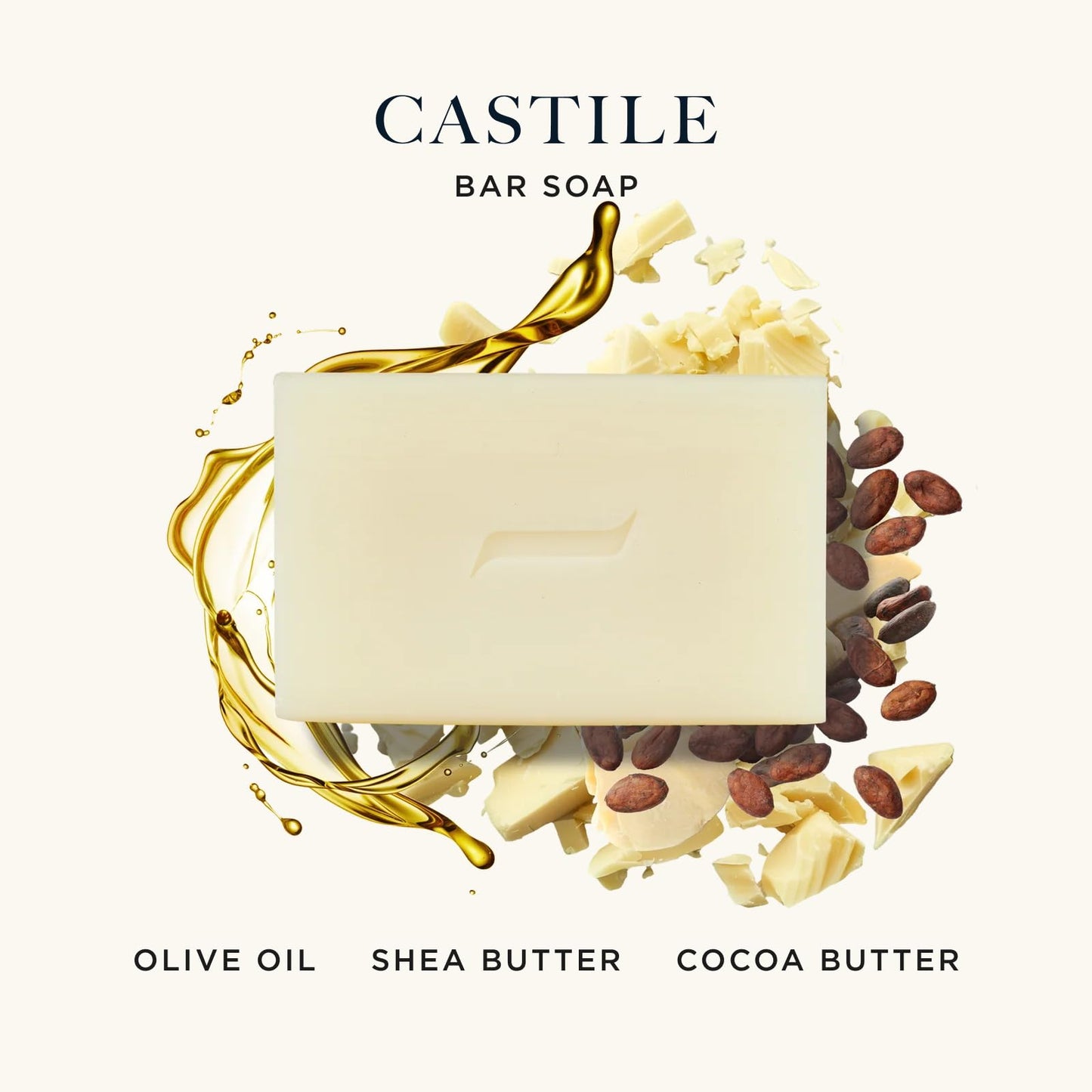 Caswell-Massey Pure Castile Bar Soap for Men & Women, Unscented & Moisturizing Natural Soap Bar for All Skin Types, Made with Essential Oils Beauty & Personal Care Caswell-Massey