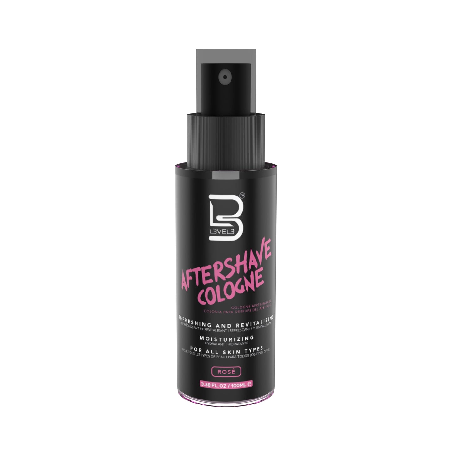 L3 Level 3 After Shave Spray Cologne - Softens Skin - Refreshes and Relieves Face and Skin - Moisturizing Formula Level Three After Shaving (Rose Beauty and Personal Care L3