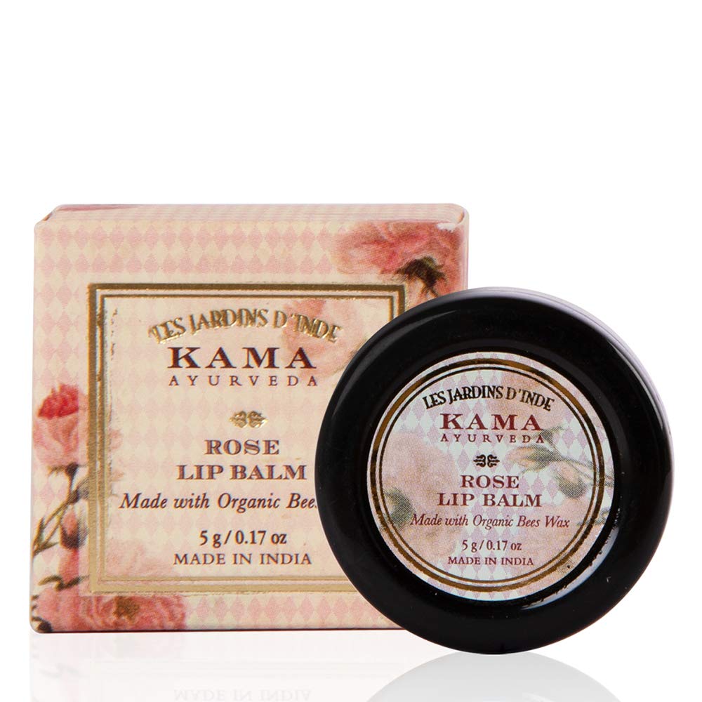 Kama Ayurveda Rose Lip Balm, 5g Beauty and Personal Care KAMA AYURVEDA