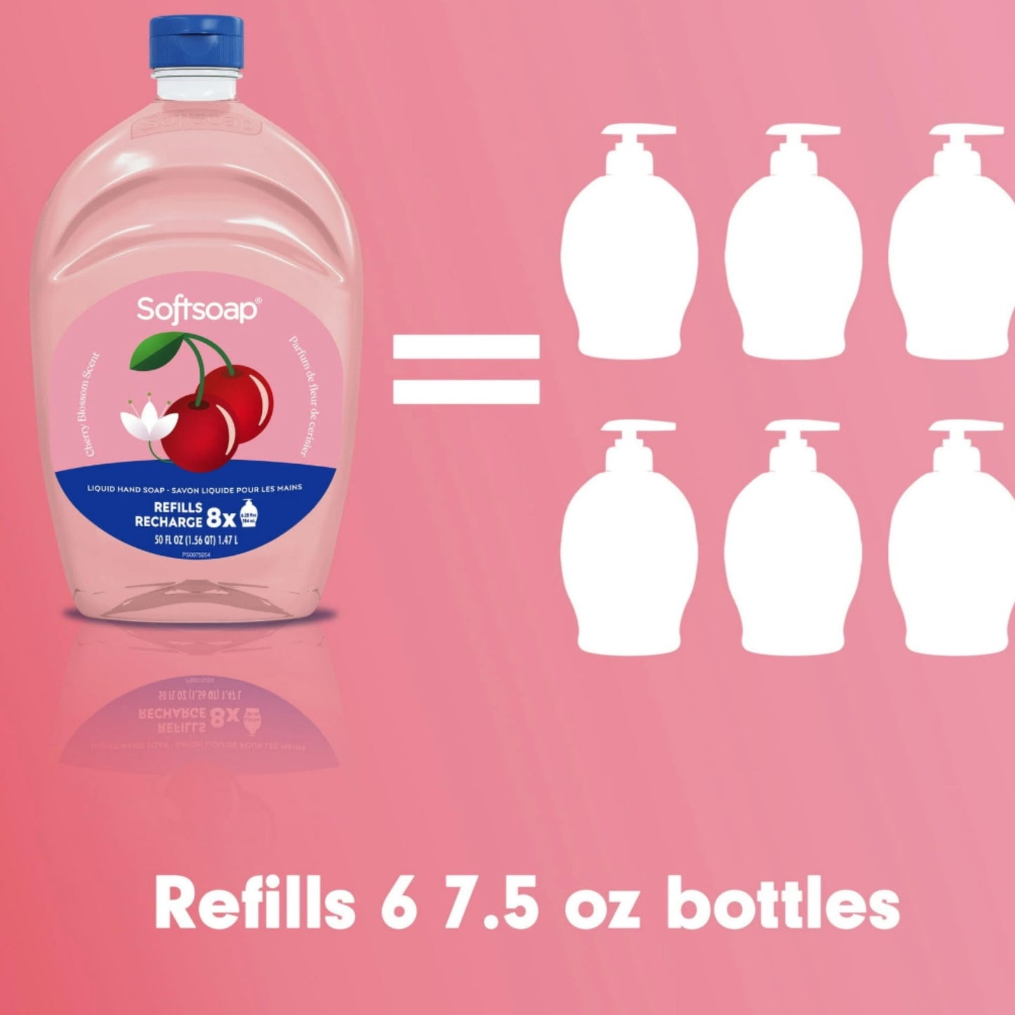 Softsoap Limited Edition Seasonal Scents | Extra Large Refill Bottles, 100 FL Oz Total, 2-50 Fl Oz Bottles for Refilling Liquid Hand Wash (Cherry Beauty & Personal Care Softsoap