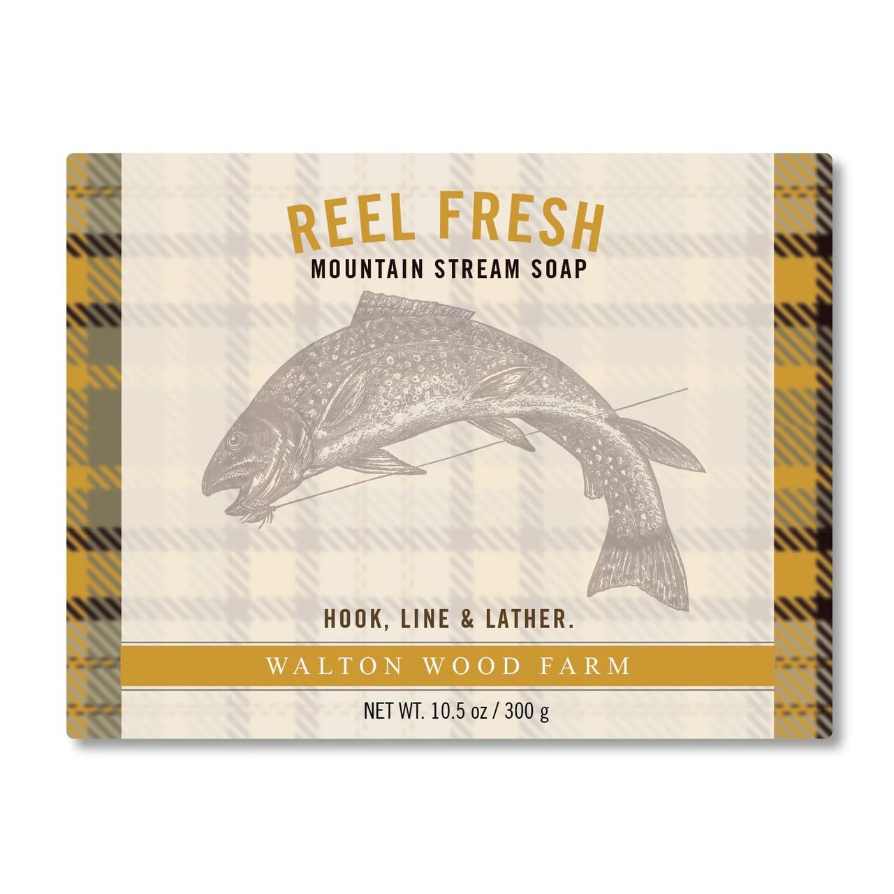 Walton Wood Farm, Reel Fresh Mountain Stream 10.5 oz Soap Bar Beauty & Personal Care Walton Wood Farm