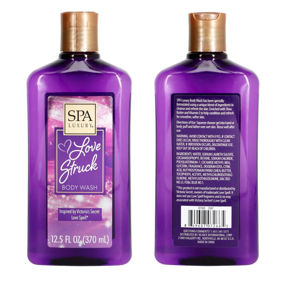 Spa Luxury Love Struck Body Wash 12.5 Fl Oz Beauty & Personal Care Spa Luxury