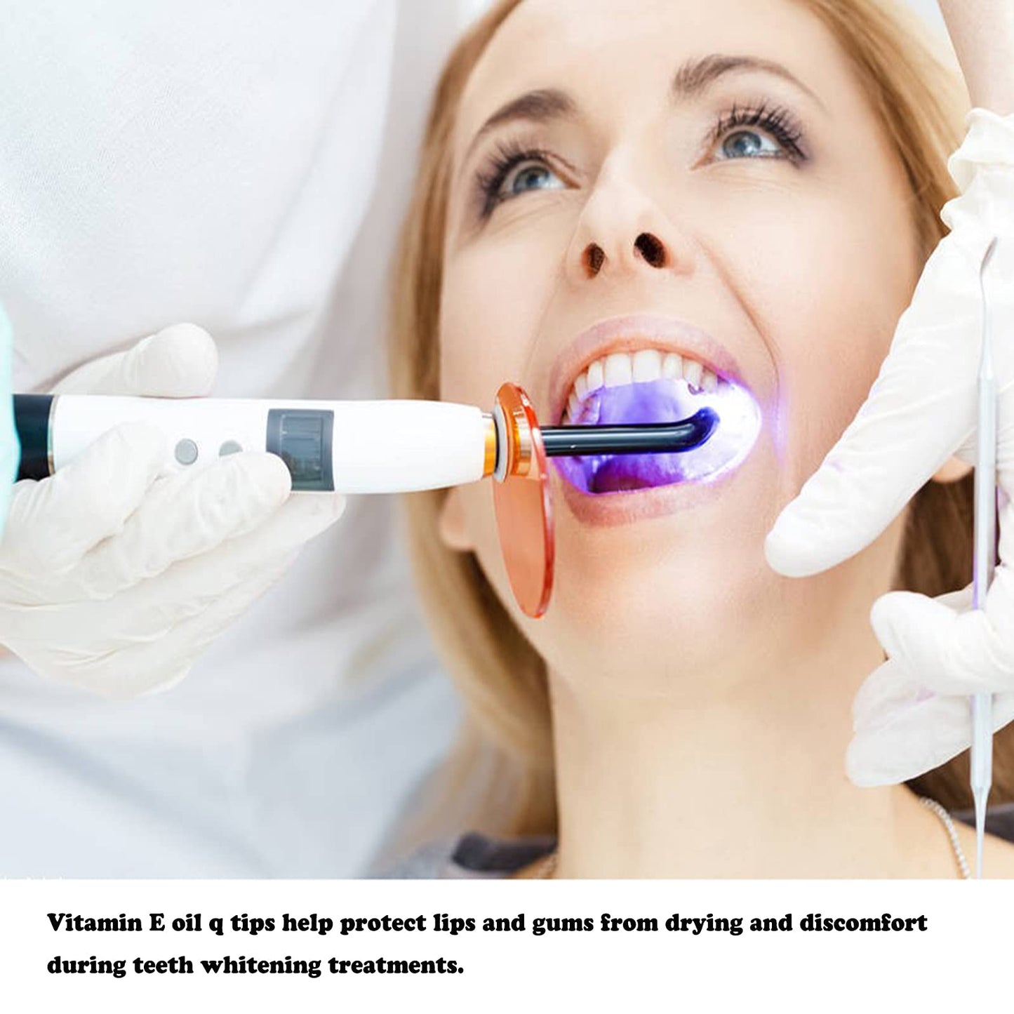 Teeth Whitening Vitamin E oil Applicators to Moisturizing & Healing Lip and Gum during, Smooth Skin & Improve Skin Resistance 100 pack Beauty and Personal Care HUNWEY