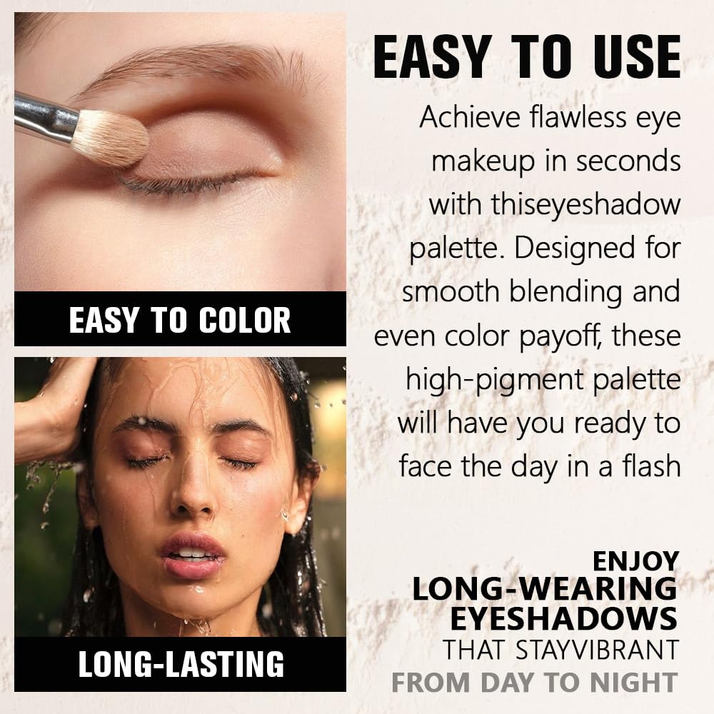 HHLTOH Dusty Grey Single Matte Eyeshadow Makeup, Neutral Powde Eye Shadow for Older Women, Smoky Gray Grey Matte Singles Eyeshadow Palette Pigmented Beauty and Personal Care HHLTOH