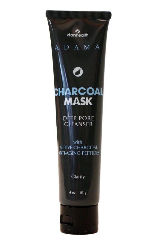 Adama Charcoal Mask Zion Health 4 oz Cream Beauty & Personal Care Zion Health