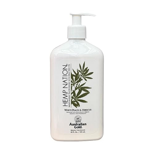 Hemp Nation White Peach Hibiscus Moisturizing Tan Extender 18 oz Beauty & Personal Care Hemp Nation
