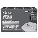 Dove Men+Care Elements Body and Face Bar Charcoal + Clay 4 oz, 4 Bar Beauty & Personal Care Dove