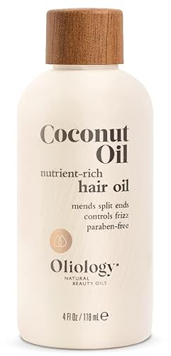 Oliology Coconut Hair Oil - Meds Split Ends, Controls Frizz, Hydrates & Softens - Lightweight Formula Helps Repair Distressed Hair from Heat Styling Beauty & Personal Care Oliology