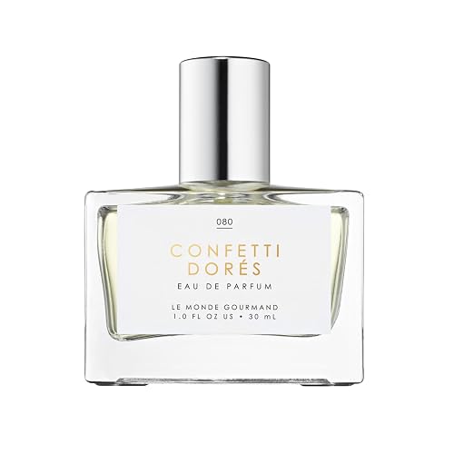 Le Monde Gourmand Confetti Dorés Spray Eau de Parfum with Birthday Cake, Vanilla, Rose Perfume Notes - 1 fl oz (30ml) Beauty & Personal Care Le Monde Gourmand