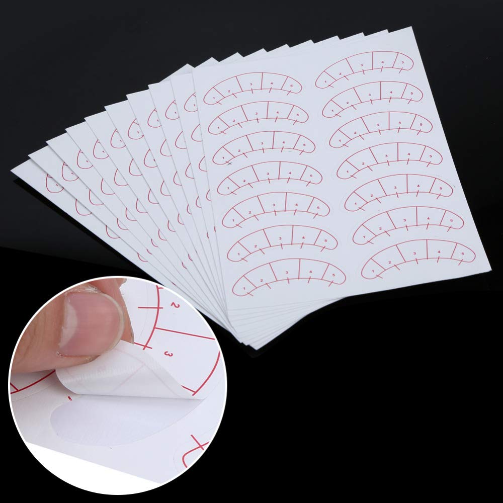 140 Pcs Paper Patches 3D Eyelash Under Eye Pads Patch Lash False Eyelash Extension Paper Patches Eye Tips Sticker Wraps Make Up Tools beauty eyelash Beauty & Personal Care BEMLP