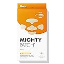 Hero Cosmetics Mighty Patch™ Face Patch - XL Hydrocolloid Face Mask for Acne, 5 Large Pimple Patches for Zit Breakouts on Nose, Chin, Forehead Beauty & Personal Care Mighty Patch