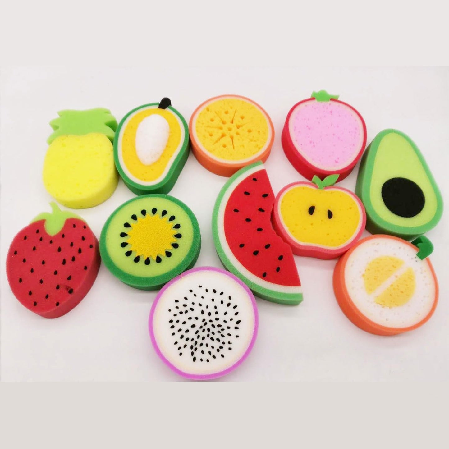 Fruit Shaped Exfoliate Soft Sponge Body Scrubber Bath Scrub Removal Tool Sponge Shower Brush Beauty and Personal Care Hxyxbnhno