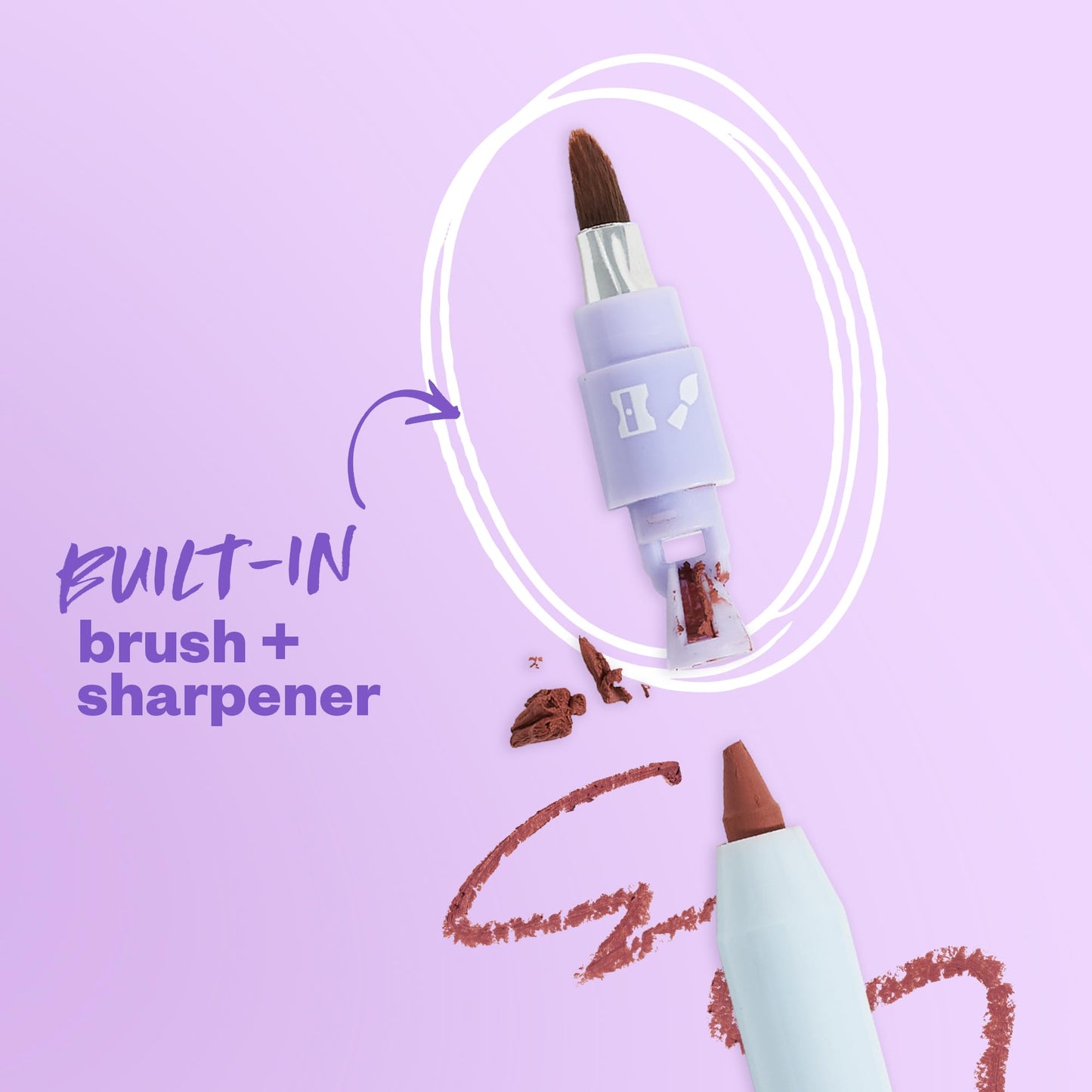 Kosas Hotliner Retractable Lip Liner Pencil with Built-In Brush & Sharpener - Easy Contouring, Hydrating, Long-Lasting - Pigmented Creamy Texture Beauty & Personal Care Kosas