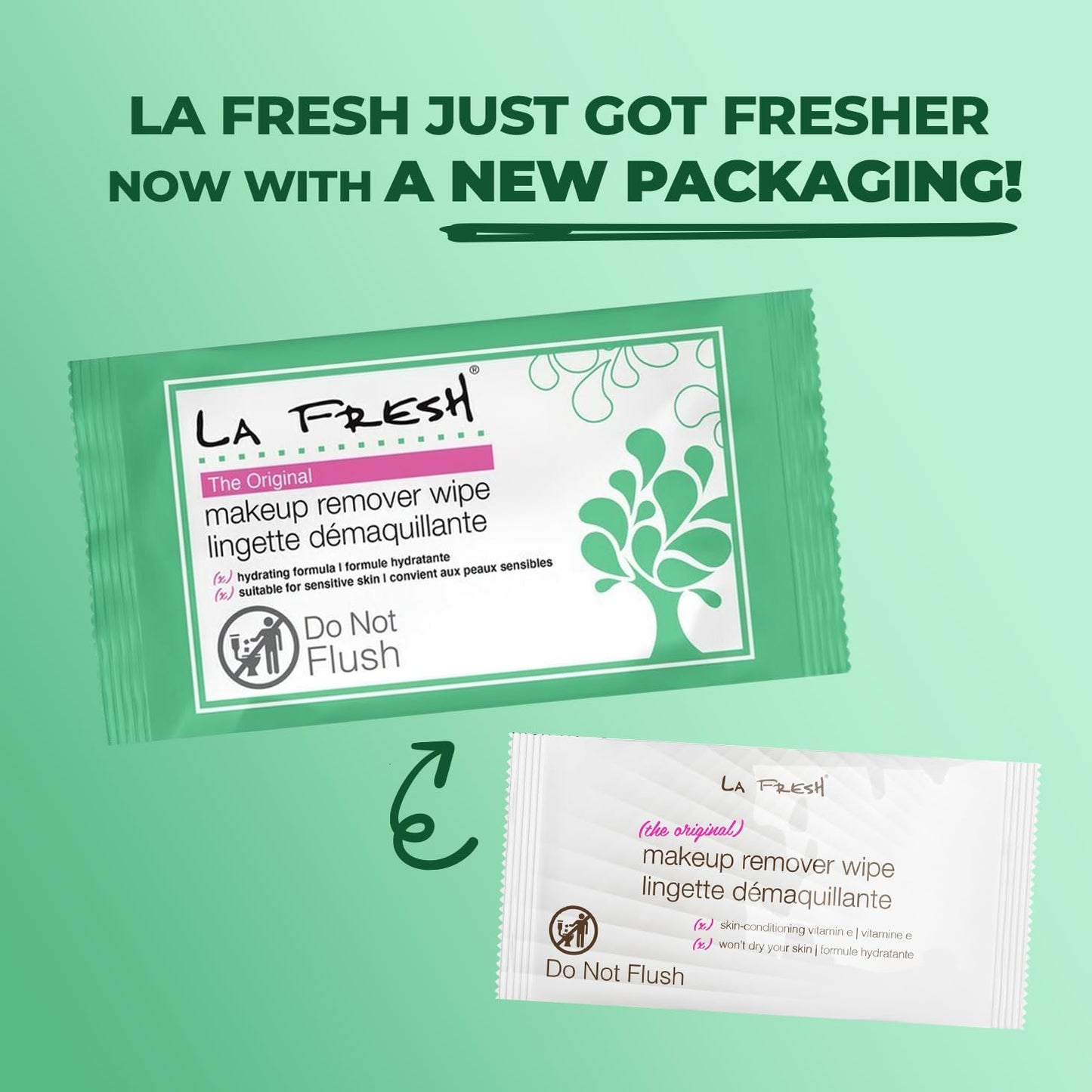 LA Fresh Makeup Remover Wipes with Vitamin E - Make up Remover Wipes for Face, Eyes, Lips - Face Wipes Travel Essentials - Case of 50ct Makeup Wipes Beauty & Personal Care La Fresh