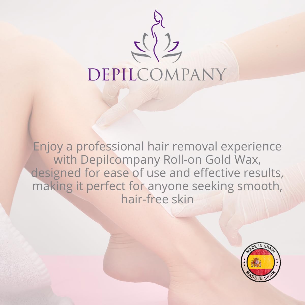 Depilcompany Roll on Gold Wax Cartridge, Hair removal for Women-men, Painless, Sensitive skin, With Titanium Dioxide, At Home Seft Waxing, Not include Beauty and Personal Care DEPILCOMPANY