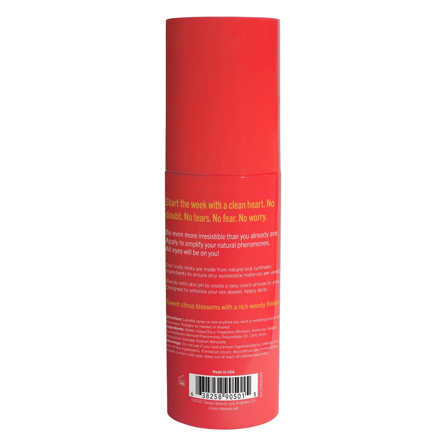 SIMPLY SEXY Affirmations Lazy Sunday Pheromone Body Mist for Women - Citrus Floral Woody Scent with Notes of Citrus Accord, Orange Blossoms and Beauty & Personal Care SIMPLY SEXY