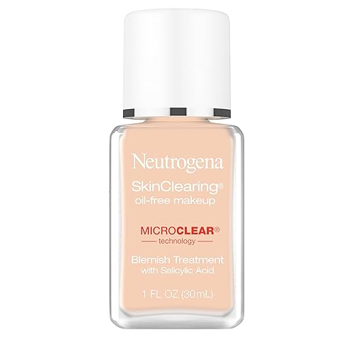 Neutrogena SkinClearing Oil-Free Acne and Blemish Fighting Liquid Foundation with.5% Salicylic Acid Acne Medicine, Shine Controlling Makeup for Acne Beauty & Personal Care Neutrogena