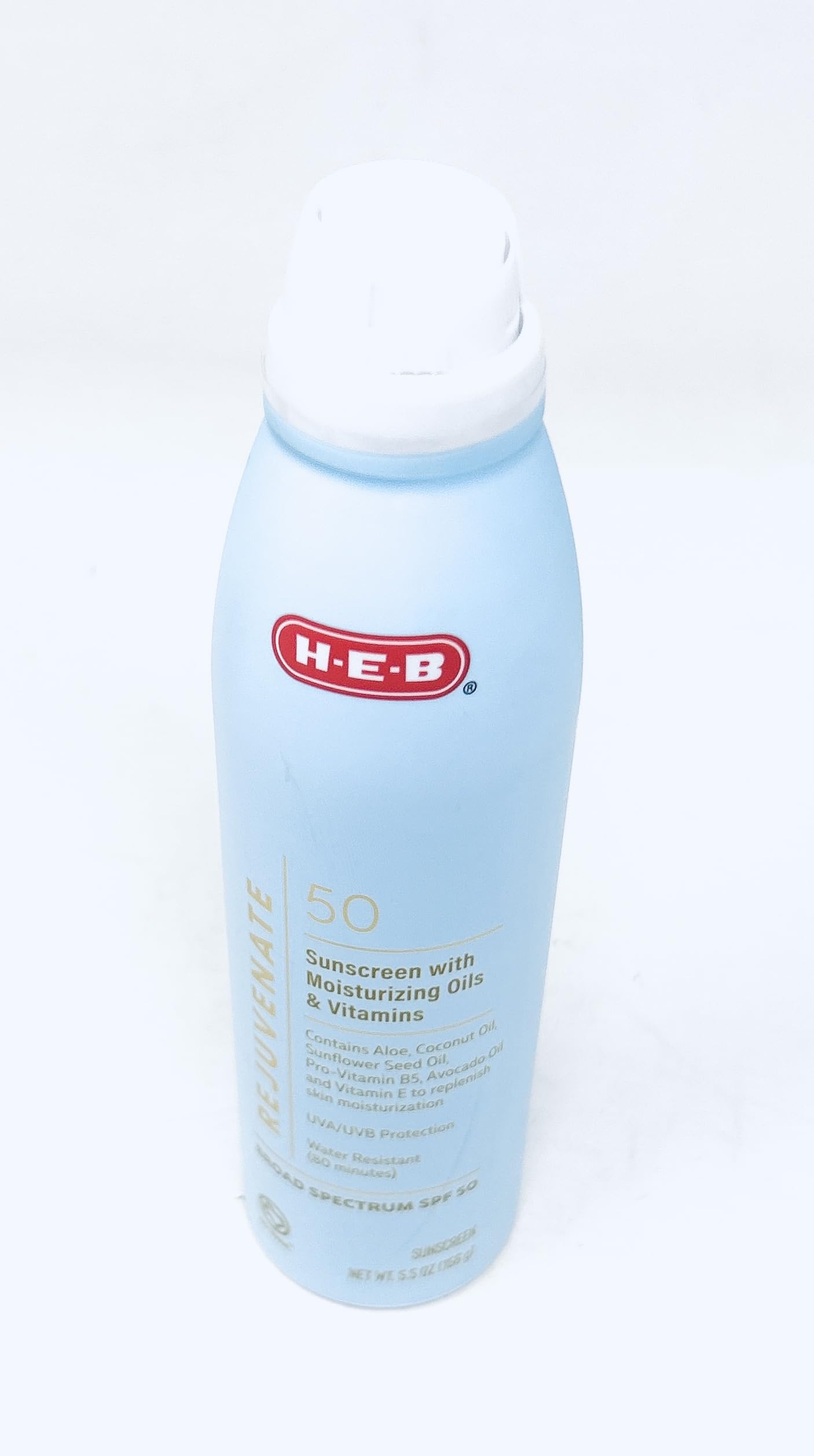 Rejuvenate Sunscreen Spray with Moisturizing Oils & Vitamins SPF 50-5.5oz - 1 bottle - made in the USA Beauty & Personal Care H-E-B