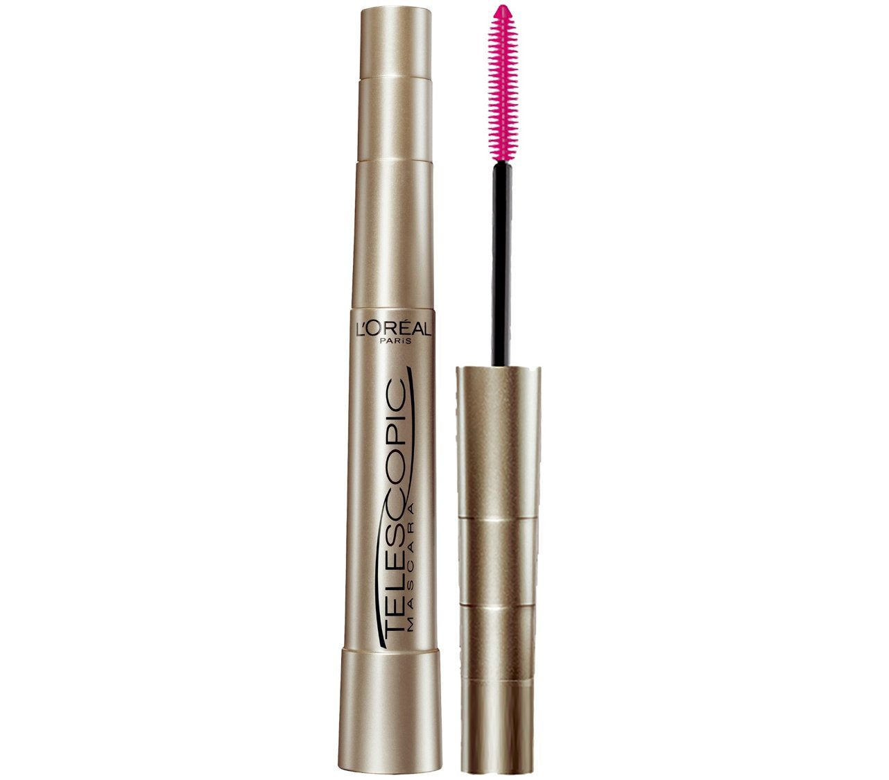L'Oreal Paris Makeup Telescopic Original Lengthening, Lash Separating Mascara with Dual Precision Brush, Washable, Blackest Black, 0.27 Fl Oz., 1 Beauty & Personal Care L'Oreal Paris