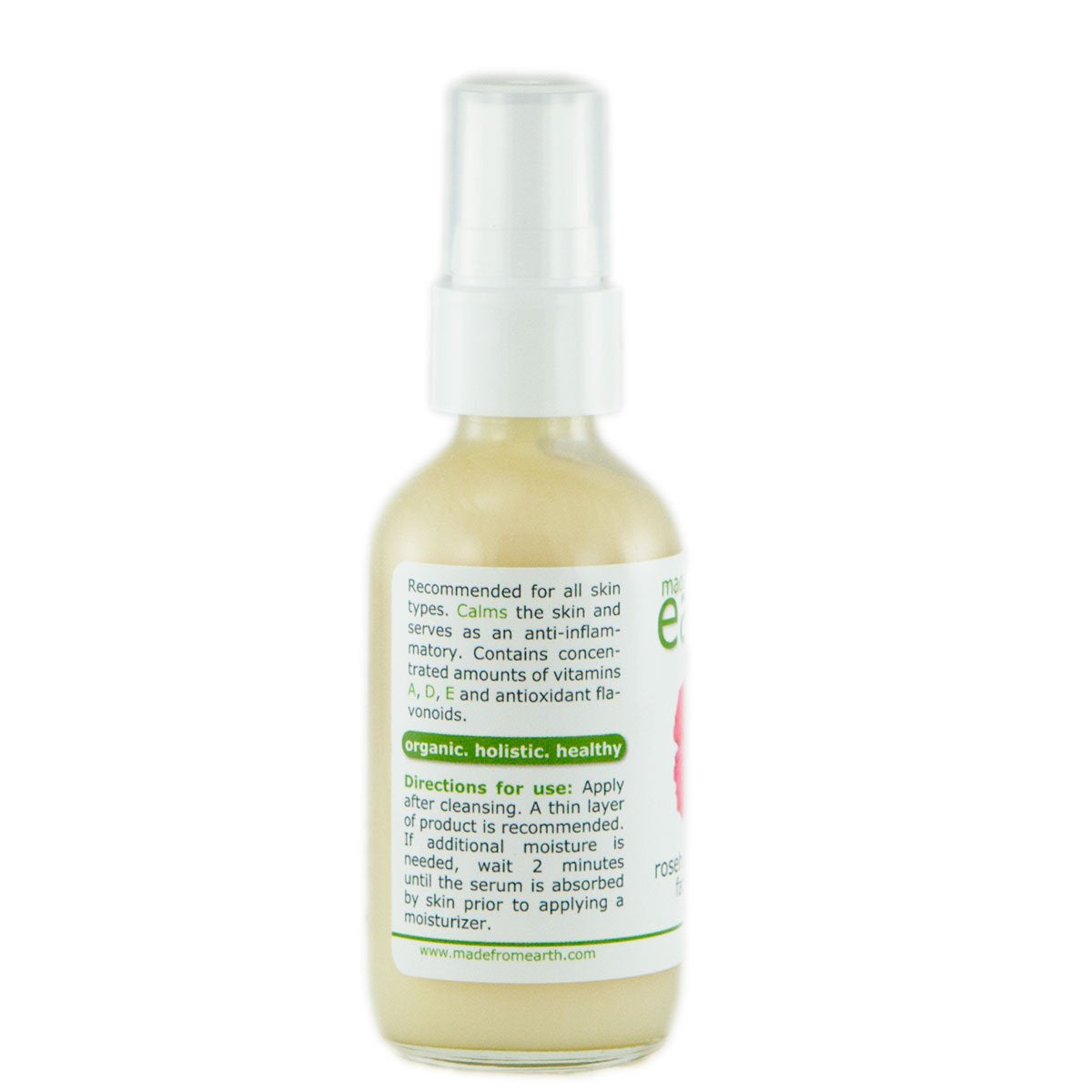 Rosehip Facial Serum - Calms Redness, Sensitive and Dry Skin, 2 oz Beauty & Personal Care Made from Earth