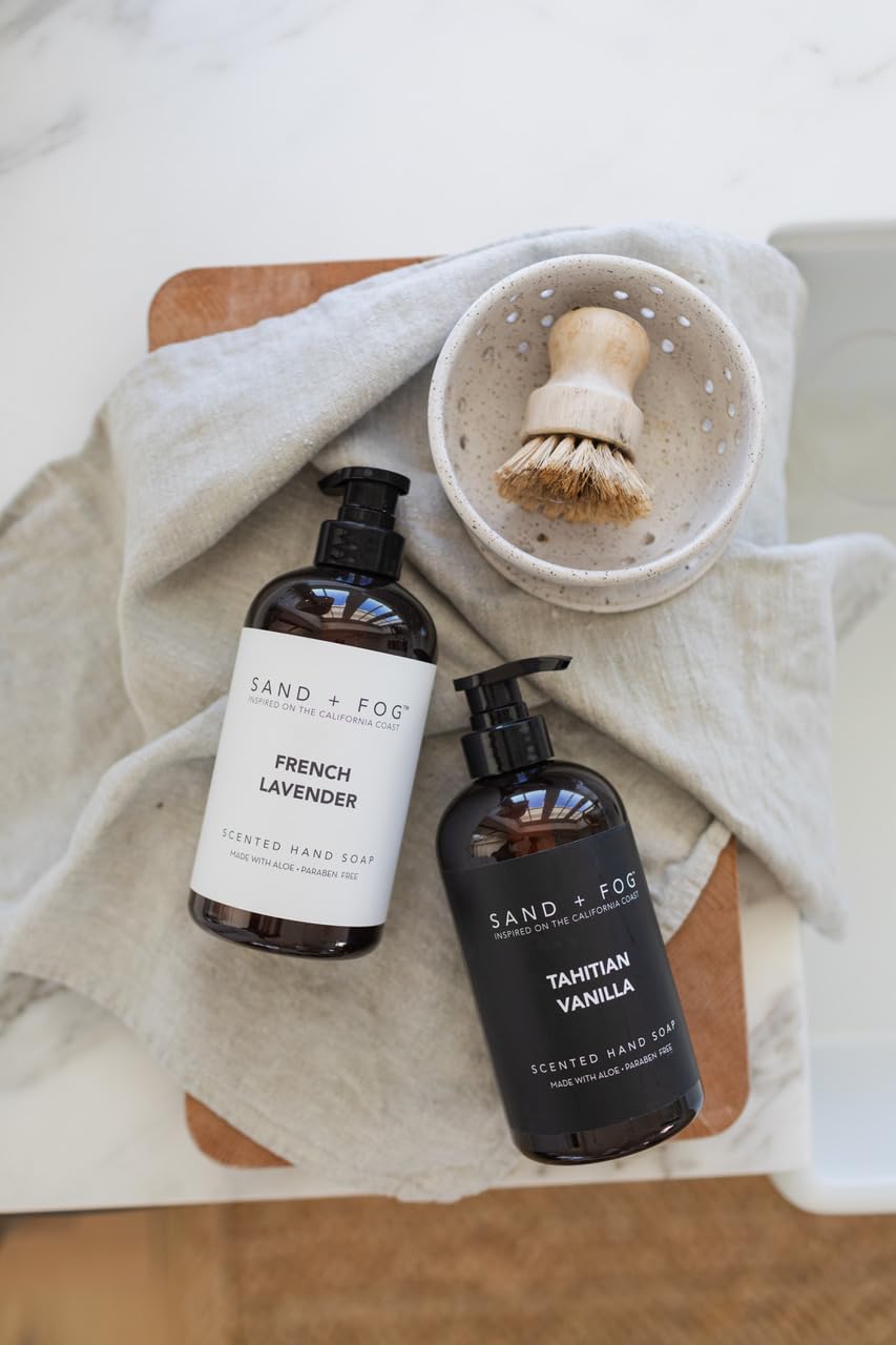 Sand + Fog French Lavender - Scented Liquid Hand Soap - Moisturizing Hand Soap - Made with Aloe - Paraben Free- 20 oz Beauty & Personal Care Sand + Fog