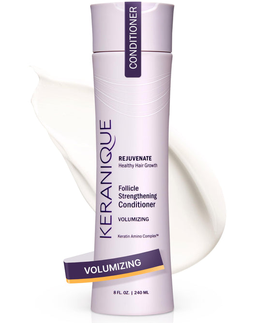 Keranique Volumizing Keratin Conditioner for Thinning Hair, Hair Regrowth | Keratin Amino Complex, Free of Sulfates, Dyes and Parabens, 8 Fl Oz Beauty & Personal Care Keranique