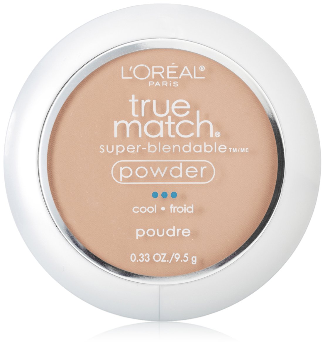 L'Oréal Paris True Match Super-Blendable Powder, Natural Ivory, 0.33 oz.
