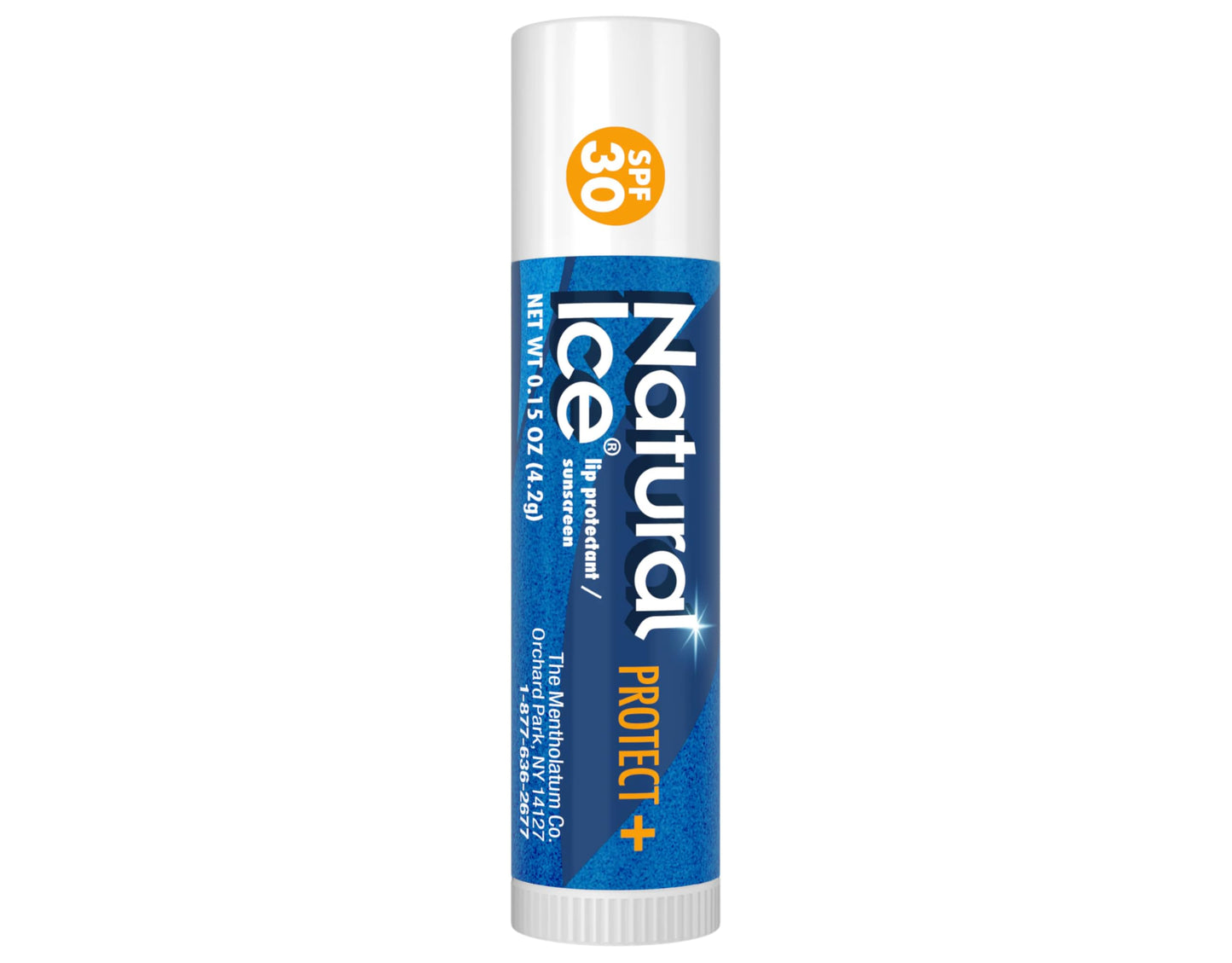 Mentholatum Natural Ice Protect+ Broad Spectrum SPF 30 Medicated Lip Balm, 0.15 Ounce (Pack of 9) Beauty & Personal Care Mentholatum
