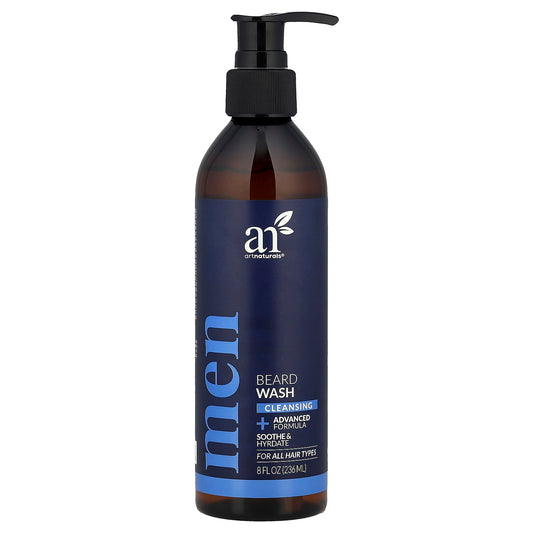 Artnaturals Natural Beard Shampoo Wash - (8 Fl Oz / 236ml) - Infused with Aloe Vera, Tea Tree and Jojoba Oil - Sulfate Free Beauty & Personal Care Artnaturals