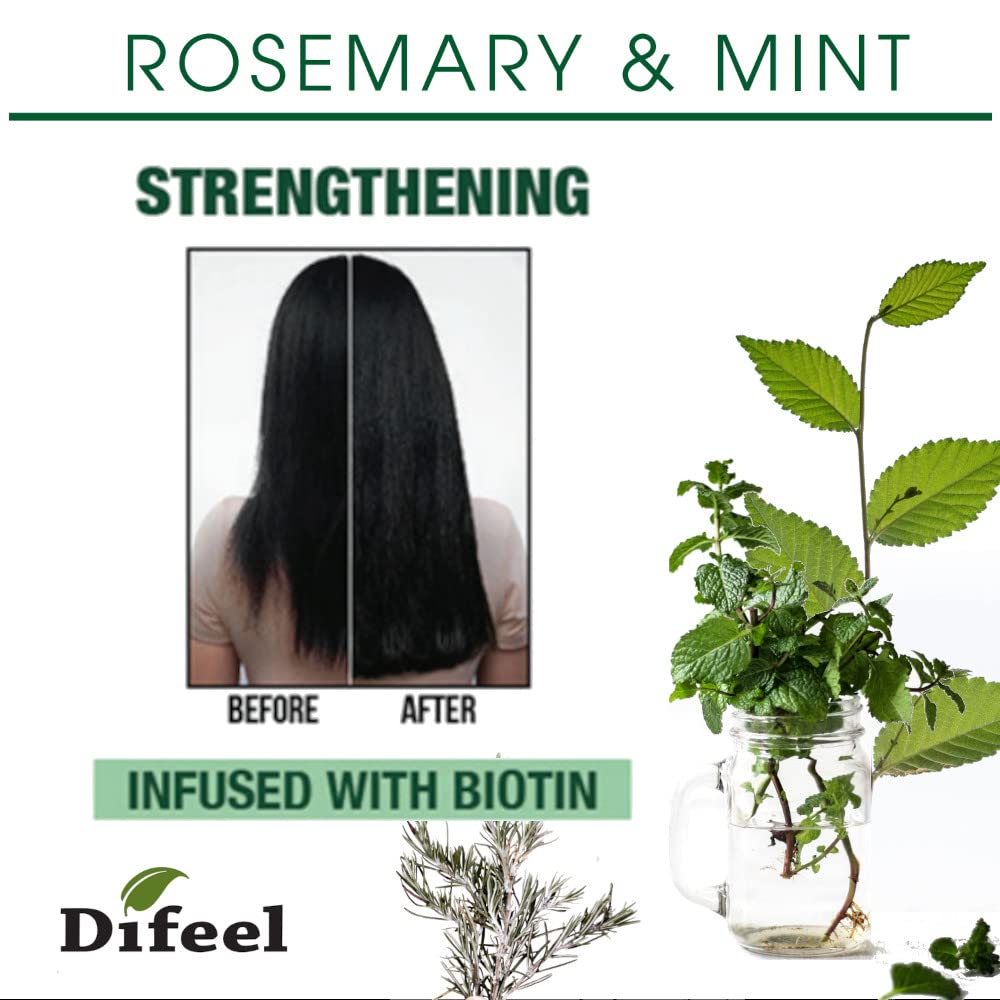 Difeel Rosemary and Mint Premium Hair Oil with Biotin 2.5 oz. Beauty & Personal Care Difeel