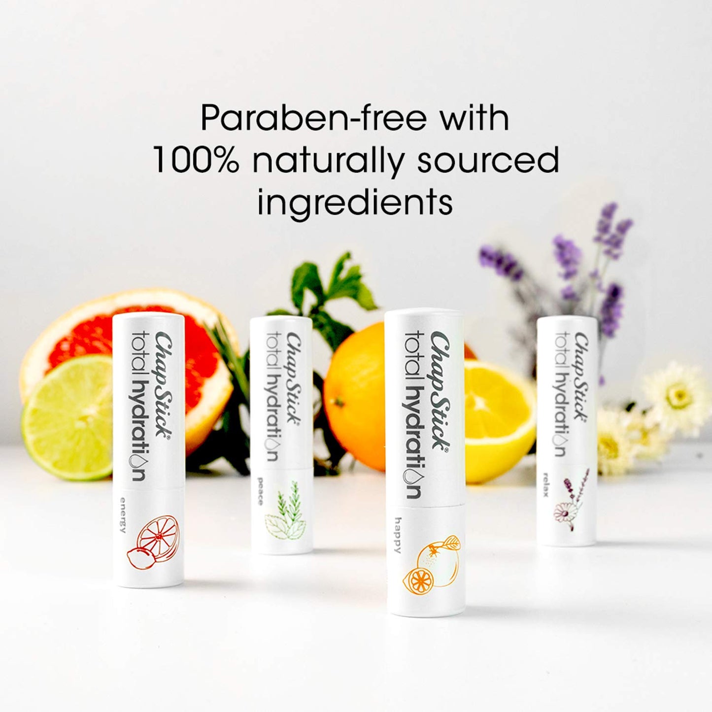 ChapStick Total Hydration Essential Oils Peace Lip Balm, Rosemary + Peppermint Lip Balm Tube, Lip Care - 0.12 Oz Beauty & Personal Care ChapStick