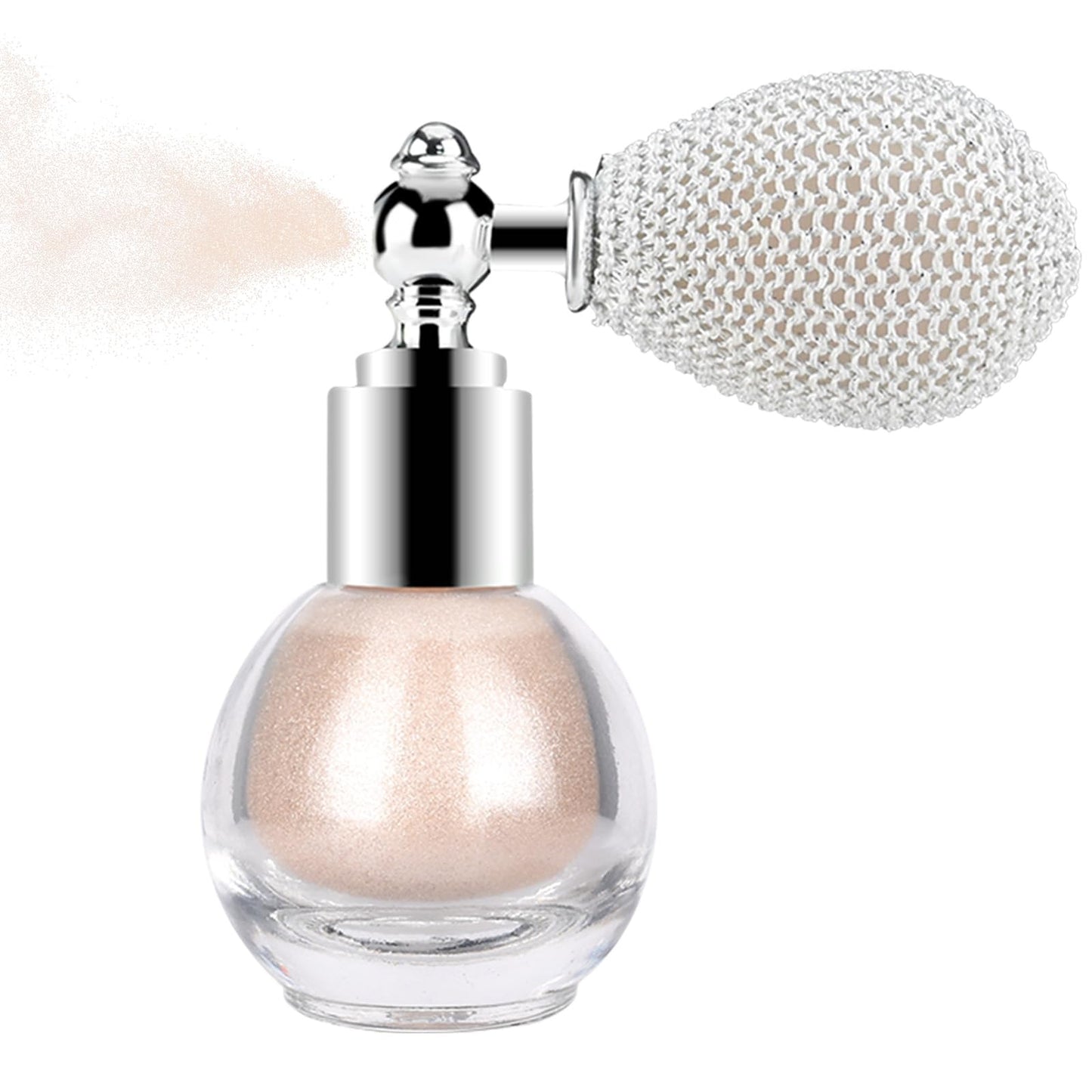 KYDA Champagne Body Glitter Spray, Shimmer Loose Powder Spray Sparkle Powder, Cosmetic Shimmer Makeup Glitter for Hair Body Face Clothes Nail Art Beauty & Personal Care KYDA