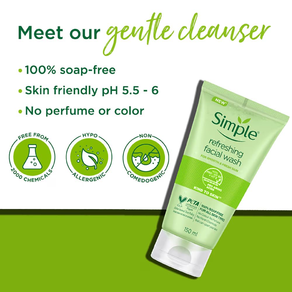 Simple Refreshing Facial Wash Gel, 5 Ounce Beauty & Personal Care Simple