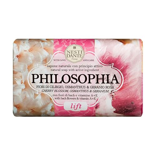 Nesti Dante Philosophia Natural Soap, Lift/Cherry Blossom/Osmanthus and Geranium With Bach Flowers and Vitamin E, 8.8 Ounce Beauty & Personal Care Nesti Dante