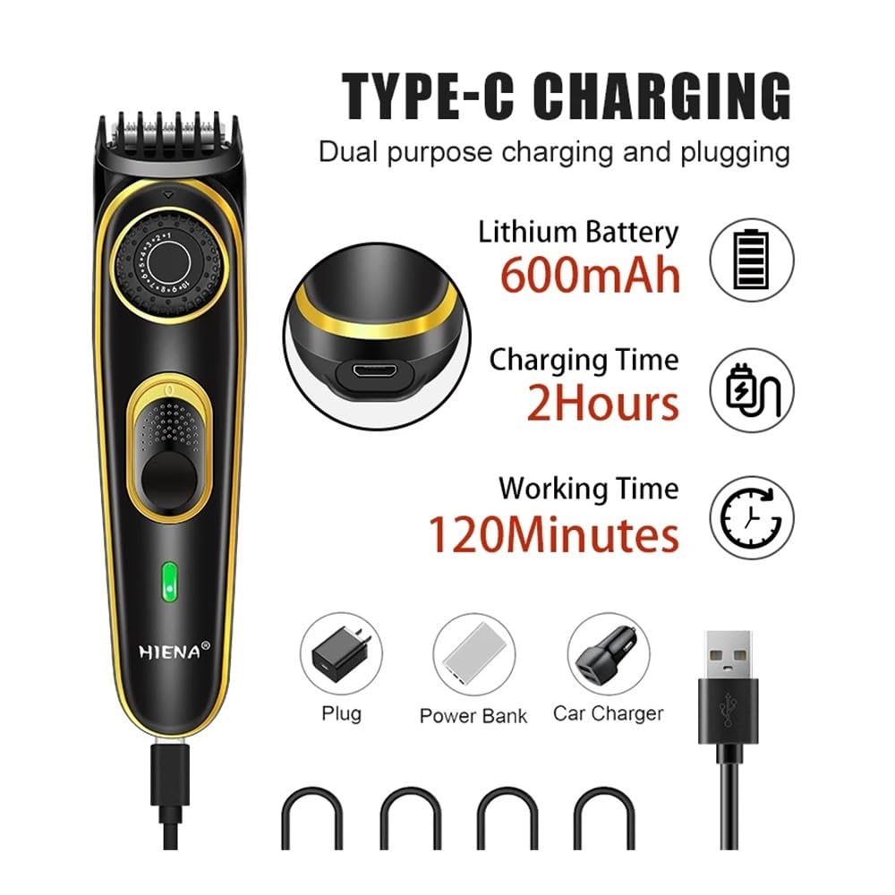 EWKYLSEM Razors 3pcs Professional Hair Cutting Machine,USB Charging Cordless use,high Power Sharp Trim Without Pulling Hair,Fast Cutting Clean Beauty and Personal Care EWKYLSEM