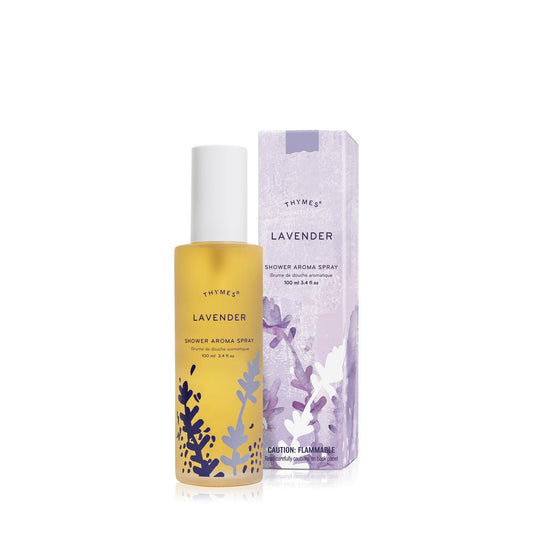 Thymes Daily Shower Spray for a Spa Like Experience - Home Essentials - Mist Scented with Lavender Oil, Rosewood, Clary Sage & Violet (Lavender Shower Beauty and Personal Care Thymes