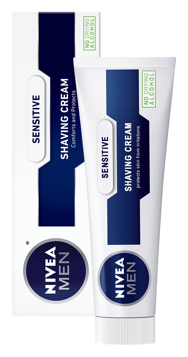 NIVEA MEN Sensitive Shaving Cream, 3.5 oz Tube Beauty & Personal Care NIVEA