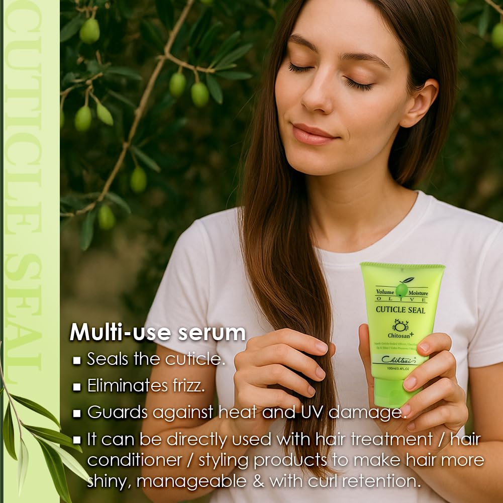 Chihtsai Volume Moisture Olive Cuticle Seal 3.4oz/100ml Beauty & Personal Care Chihtsai