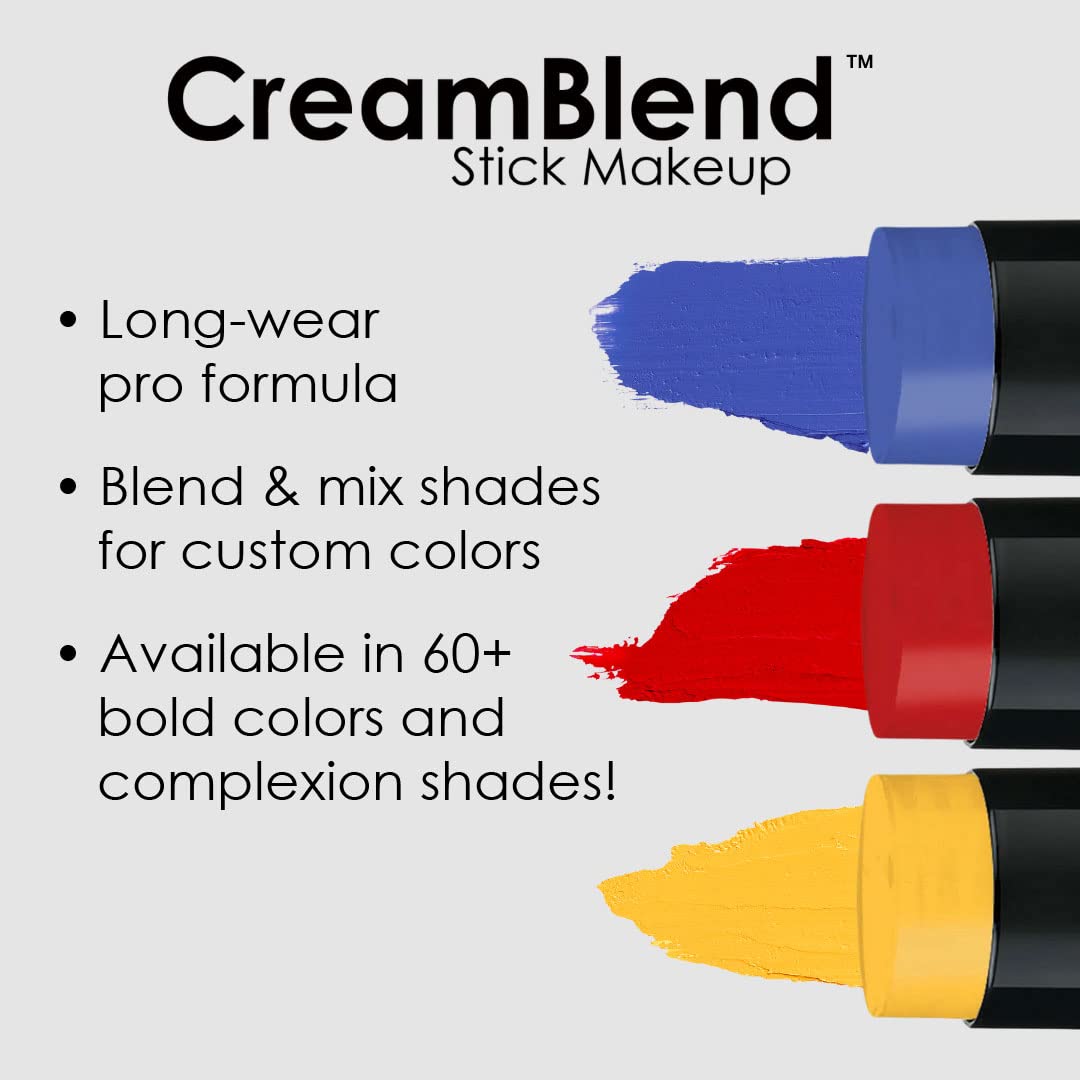 Mehron Makeup CreamBlend Stick | Face Paint, Body Paint, & Foundation Cream Makeup | Perfect for Halloween .75 oz (21 g) (Pastel Pink) | Made in the Beauty & Personal Care Mehron
