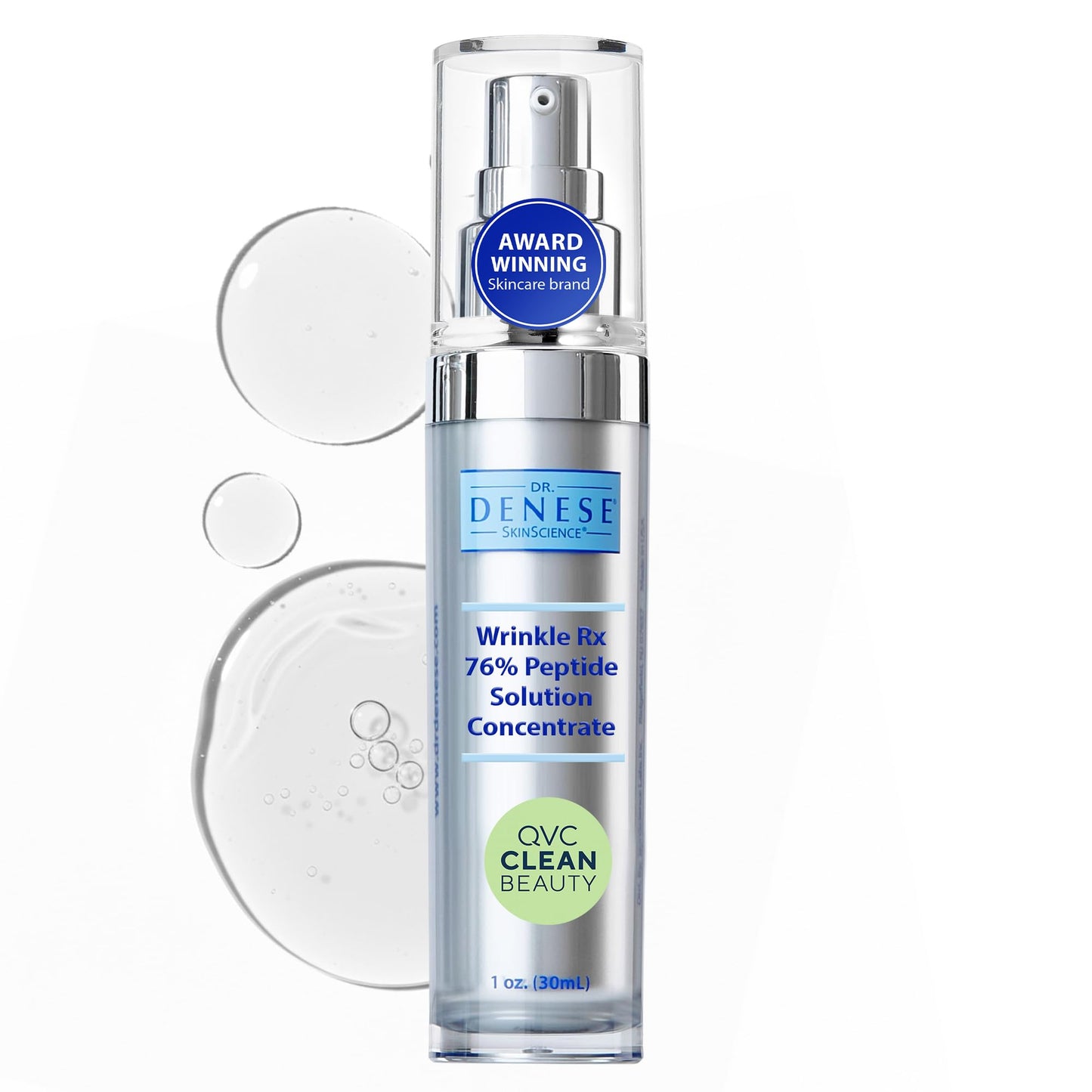Dr. Denese Wrinkle RX 76% Peptide Solution Concentrate 1 oz - Supports Smoother, Firmer-Looking Skin With Lightweight Hydration - Doctor-Developed Beauty & Personal Care Dr. Denese