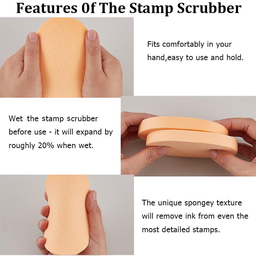 GORGECRAFT 4Pcs Face Washing Sponges Reusable Make-Up Remover Sponges Oval Facial Cleansing Sponge 2 Colors Make Up Sponges for Foundation Daily Beauty and Personal Care GORGECRAFT