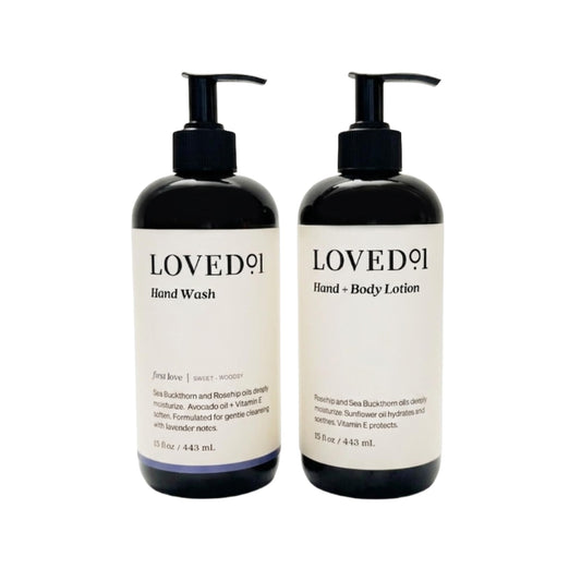 Loved01 Hand Wash & Body Lotion Gift Set, John Legend Skincare, Oprah's Favorite Things, Vitamin E, Sweet Lavender Scent, Vegan & Cruelty-Free (15 Oz Beauty & Personal Care Loved01