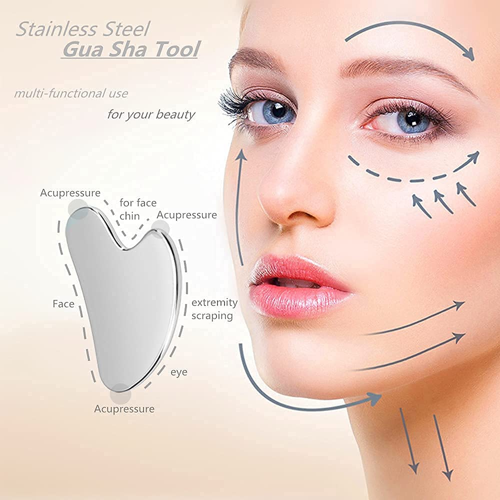 SQULIGT Stainless Steel Gua Sha Facial Tool Beauty & Personal Care SQULIGT