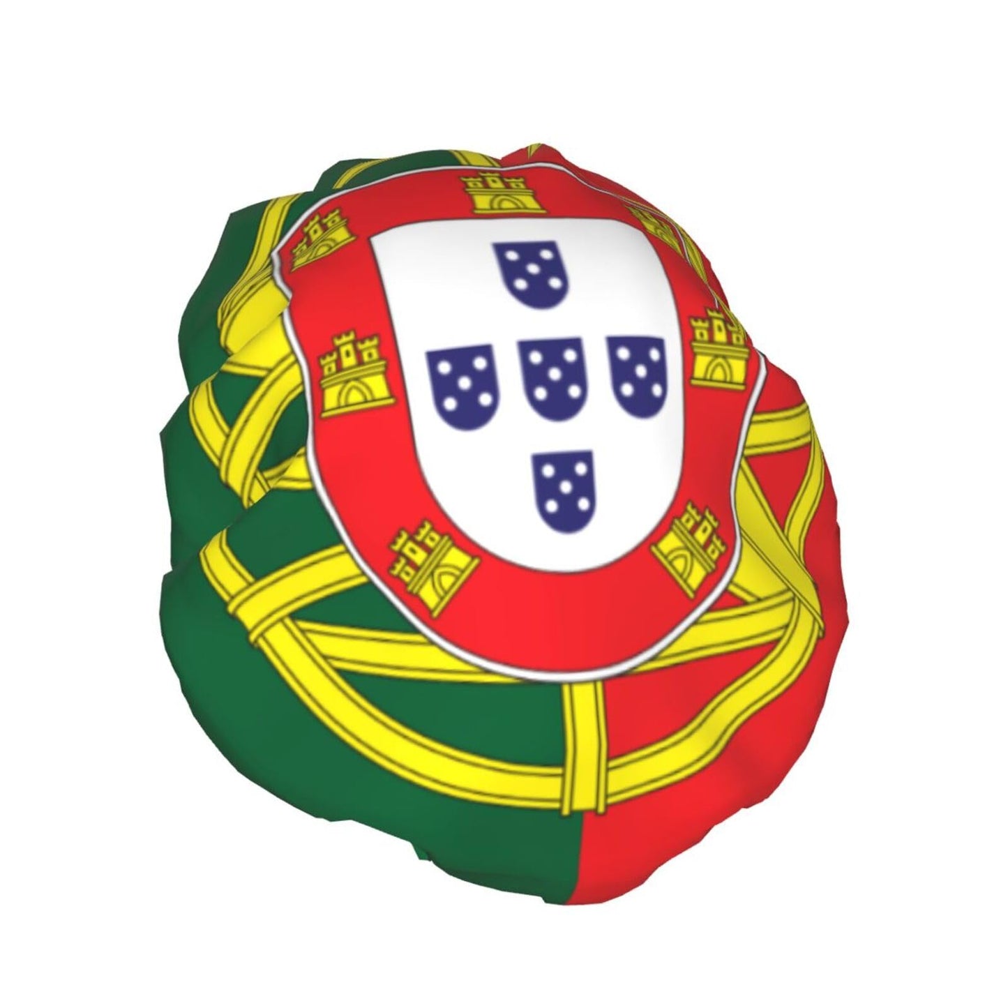 Portugal Flag Prints Shower Cap Double Layer Lined Waterproof Bathing Shower Hat Beauty and Personal Care Hayyett